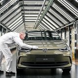 Les nouvelles immatriculations de véhicules purement électriques, à l'image de la VW ID.3, ont augmenté de 170,7% par rapport au même mois de l'année dernière (archives).